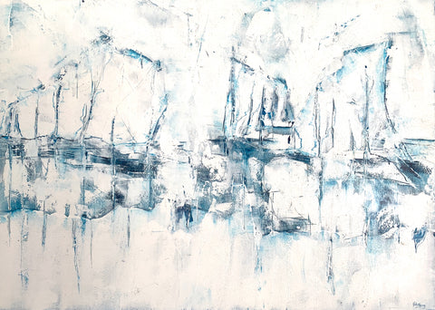 Glacial Fragments VII (framed)  SOLD